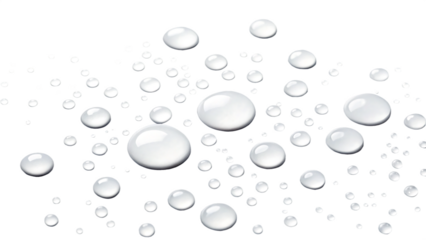 Abstract pattern of glowing white spheres of varying sizes against a dark background