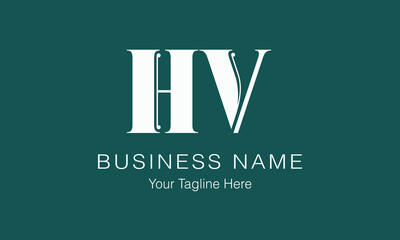 HV H hv initial logo | initial based abstract modern minimal creative logo, vector template image. luxury logotype logo, real estate homie logo. typography logo. initials logo
