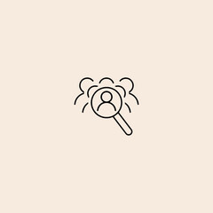Head hunting icon flat vector design.