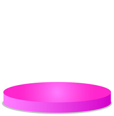 pink plastic box isolated on white