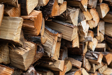 fierwood stack at the rural house