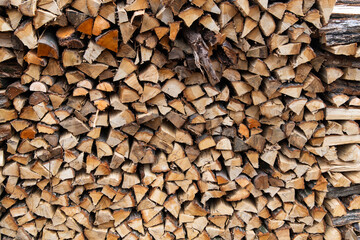 fierwood stack at the rural house