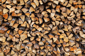 fierwood stack at the rural house