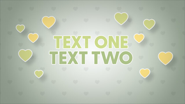 Baby And Kids Title Card Hearts