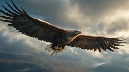 Fototapeta premium eagle in flight