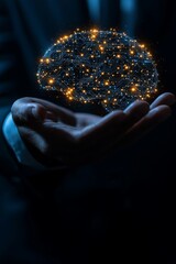 The work of neurons in the brain technology