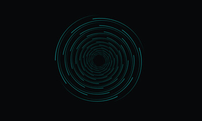 Geometric radial pattern, Abstract line art, Spiral vector design, Symmetrical circular shape, Modern minimal background