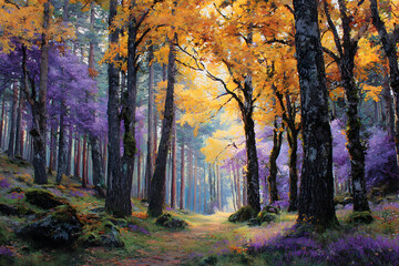 Fototapeta premium Autumn forest