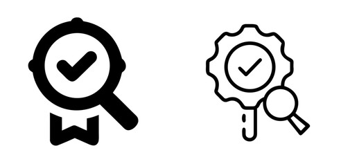 Quality Control Icon Inspection and Assurance