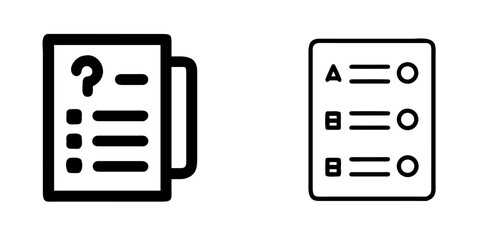 Quiz Sheet Test Assessment Document Icon