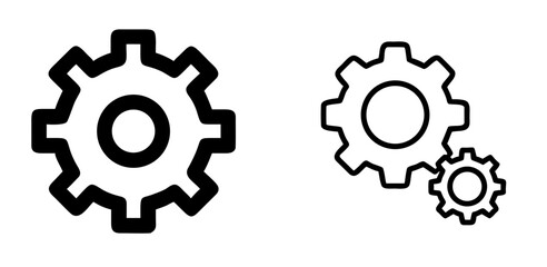 Fototapeta premium Settings Gear Icon Configuration and Control