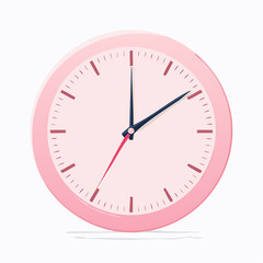 Wanduhr in Pastellrosa