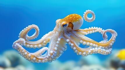 Naklejka premium Common octopus