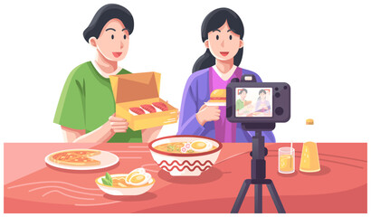 creators creating content food video