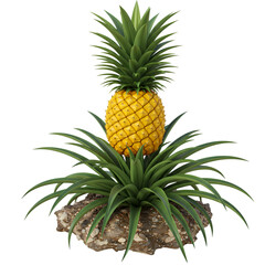 Fototapeta premium Double Pineapple Tropical Plant Arrangement