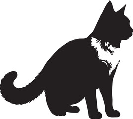 Cow silhouette image white backgrpound pure vector file.