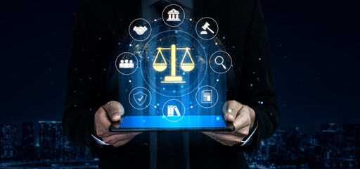 Justice system ensures legal governance and fairness. Justice system protects rights, system upholds laws, justice ensures order, and justice system delivers judgment. Vouch