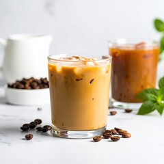 Iced Coffee: Refreshing Summer Drink Still Life