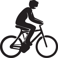 Obraz premium Cycling Sign | Bicycle and Rider Symbol