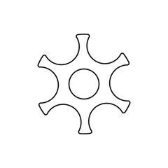 Obraz premium abstract metal star