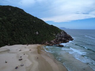 Cloudy Sky Over Wild Beach