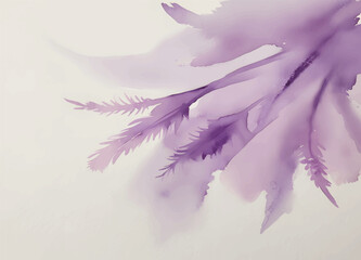 Fragile and intimate watercolor piece