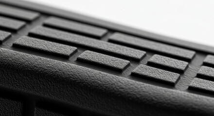 Gray keyboard keys closeup