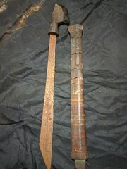 A historical sword from the descendants of the Paser Sultanate in East Kalimantan, used when fighting against the Dutch colonizers.
