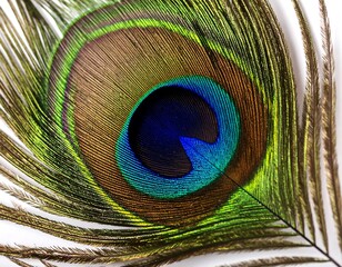 Obraz premium Close-up peacock feather