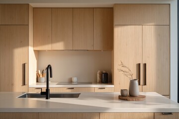 Fototapeta premium Modern, light-filled kitchen