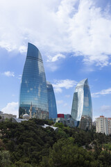 Modern Baku panoramic city view