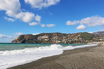 La Herradura beach in Andalucia, Spain	