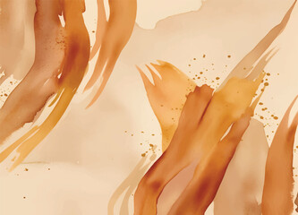 organic whimsical watercolor art