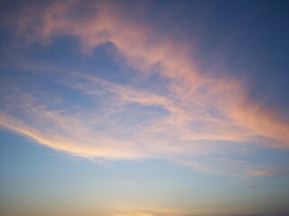sunset sky with clouds