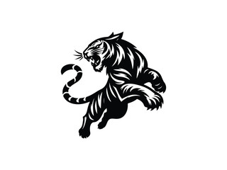 Tiger vector silhouette 