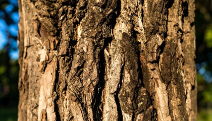 Obraz premium Close-up of textured tree bark