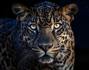 Obraz premium Close-up portrait of a leopard