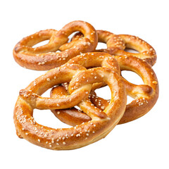 soft pretzels, isolated PNG transparent background