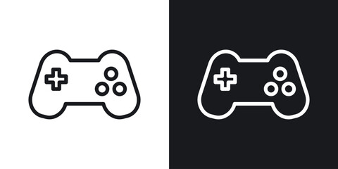 Game controller icon vector symbol in Line Art Style for Design, Presentation, Website or Apps Elements. © ramsey
