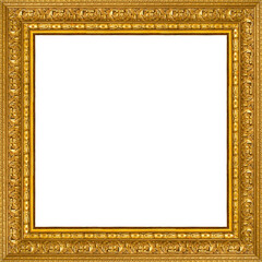 Yellow frame with relief decor