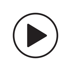Play Button Icon Vector Symbol Design Illustration