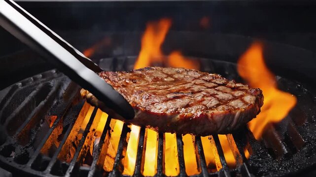 Steak on the grill