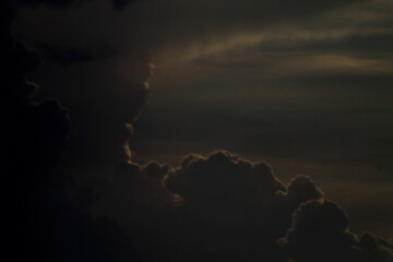 storm clouds over the city