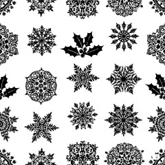 christmas, pattern, flower, vector, floral, design, seamless, vintage, illustration, ornament, decoration, art, wallpaper, nature, decor, texture, element, flowers, mandala, leaf, retro, ornate, lace,