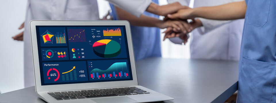 Business data dashboard provide brisk business intelligence analytic for marketing strategy planning