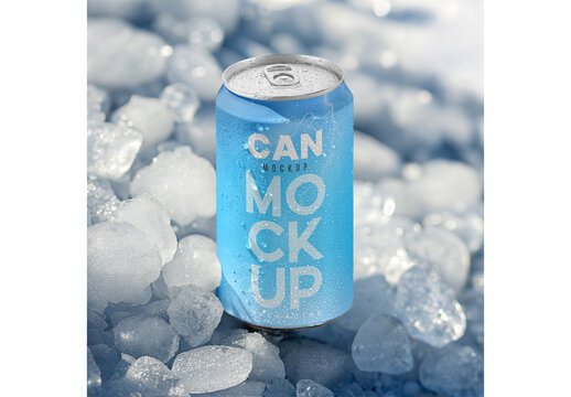 Can on Ice Mockup 4
