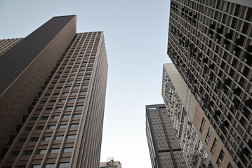 perspective of modern building, looking up