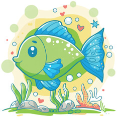 Naklejka premium fish