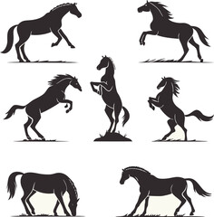 Adorable cartoon horse character with big eyes and spots