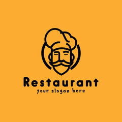 hotel and restaurant logo design vector